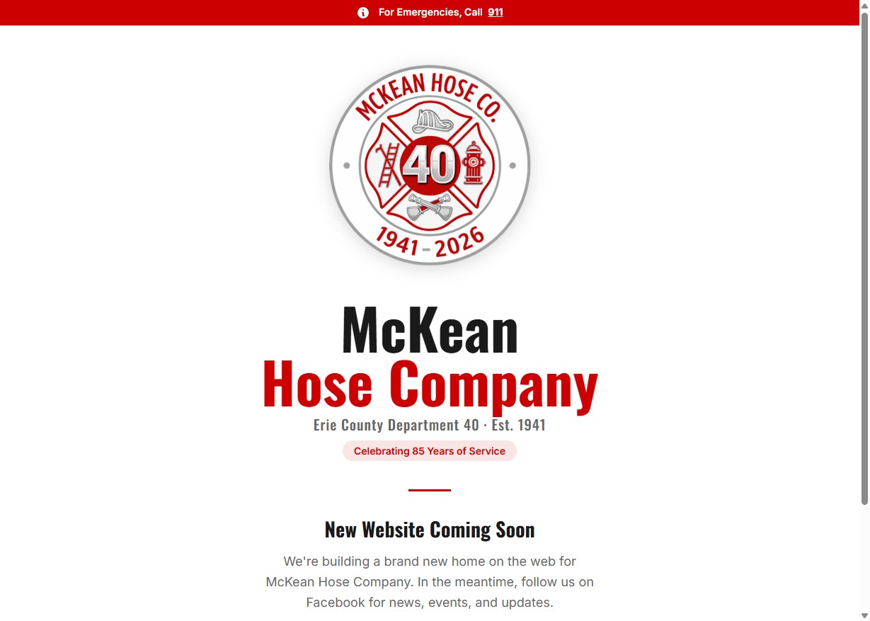 McKean Hose Company screenshot