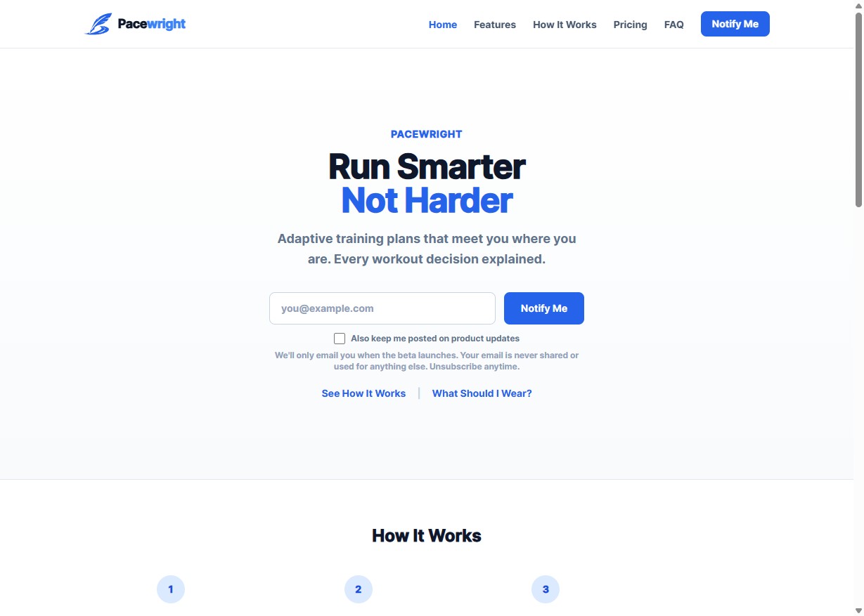 Pacewright screenshot